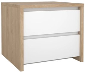 Biely/v prírodnej farbe nočný stolík Next – Tvilum