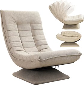 Leňoška ABERDEEN, 87x60x105cm, béžová Casaria