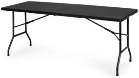 Cateringový stolík 180 cm skladaný, čierny Modern home