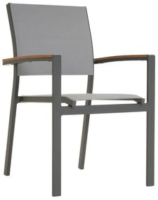 Záhradná stohovateľná stolička antracit,86,5x 57x57,5 ​​cm