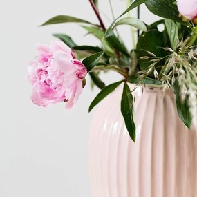 Svetloružová kameninová váza Kähler Design Hammershoi, výška 25 cm