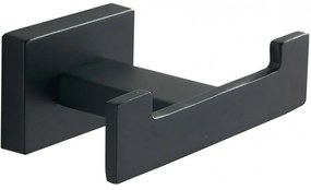 Mexen príslušenstvo, ARNO držiak na uteráky, 2-háčik, čierna, 7020735-70