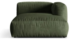 Zelený zamatový modul pohovky (pravý roh) Martina – Micadoni