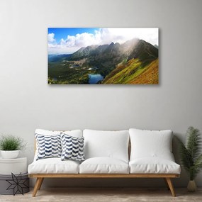 Obraz Canvas Hory lúka príroda 120x60 cm