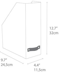 Kartónový organizér na dokumenty Estelle – Bigso Box of Sweden