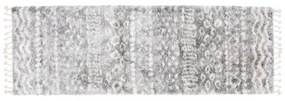 Kusový koberec shaggy Alsea sivý atyp 80x250cm