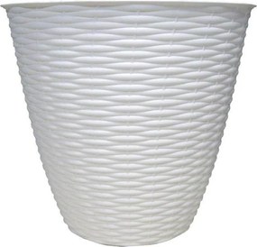BAMA Obal na kvetináč PAGLIA, biela Množstvo: 1 ks, Rozměry: 14 cm