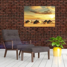 Obraz - Chatrče na púšti (90x60 cm)