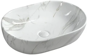 Sapho Sapho, DALMA keramické umývadlo 59x14x42 cm, carrara, MM417
