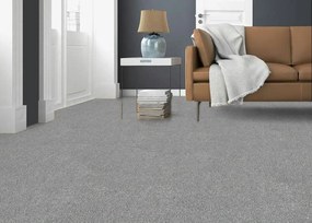 Lano, Metrážny koberec Sense 842, na mieru, šíře 4m,5m, šedá, ab (mriežka), chodba / predsieň