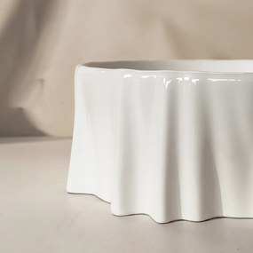 Rea Anastazja, umývadlo na dosku 390x390x135 mm, biela lesklá, REA-U0639