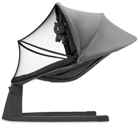 KINDERKRAFT - Detská hojdačka s melódiou 2v1 LUMI 4xAAA tmavošedá