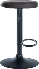 Barová stolička Ponte - koženka, čierny rám - čierny rám