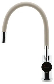 FERRO - Drezová batéria s flexibilným ramienkom lesklý chróm/béžová