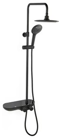 Sprchový systém SAT s termostatickou batériou čierna matná SATSSTKPC, 1 ks