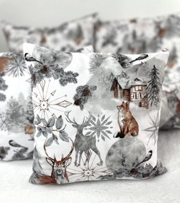 Obliečka na vankúš Fairytale Forest Grey Veľkosť: 50x70 cm