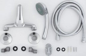 Vaňová batéria TOMÁŠ so sprchou - chrómová