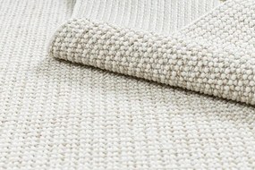 Metrážny koberec CASABLANCA LOOP biely / béžový