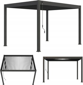 Pergola Záhradné zastrešenie na terasu Elegance 3x4 Antracit Gutroof