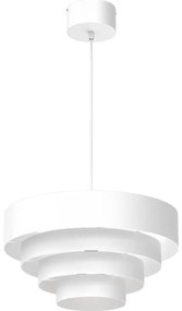 Luster na lanku RINGS 1xE27/15W/230V biela