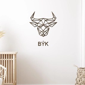 drevo zivota Drevená dekorácia na stenu znamenia BÝKA Farebný vzor: Orech, Rozmery (cm): 60x56