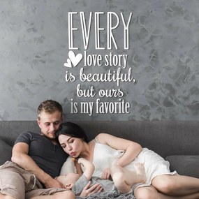 DUBLEZ | Drevený citát o láske po anglicky - Every love story...