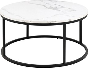 XXXLutz KONFERENČNÝ STOLÍK, čierna, biela, kov, kompozitné drevo, 80/80/40 cm MID.YOU - Stolíky do obývačky - 001277000308