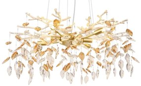 Globo 64132-8 - Luster na lanku DANNA 8xG9/8W/230V pr. 61 cm zlatá