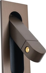 Sada 2 moderných nástenných svietidiel tmavý bronz vrátane LED a portu USB-C - Hilton