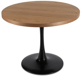 Jedálnský okrúhly stôl IRIS dub čieny 100cm - vintino.sk