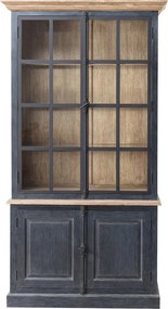 Kredenc Gordes 110 x 46 x 230 old black &amp; natural