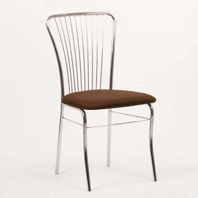 Stima Stolička IRINA chrom Vyberte látku ->: LUX Hnedá 12