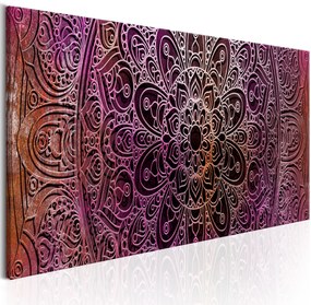 Artgeist Obraz - Mandala: Amethyst Energy Veľkosť: 150x50, Verzia: Premium Print