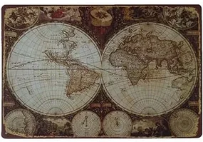 Ceduľa Mapa sveta