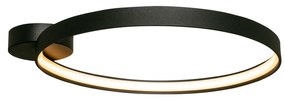 Moderná LED stropná lampa Circle 55 čierna