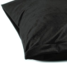 Biante Zamatová obliečka na vankúš Velvet Prémium SVP-023 Čierna 60 x 60 cm