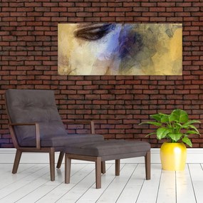 Obraz - Portrét ženy, kresba (120x50 cm)