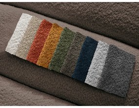 Hnedá podnožka z textílie buklé Annecy – Bobochic Paris