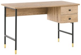 Písací stôl 120 x 60 cm svetlé drevo ABILEN Beliani