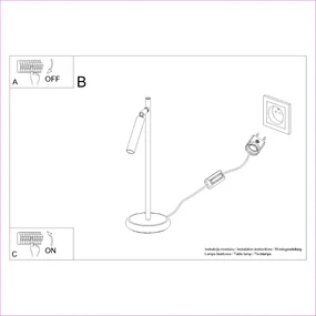 Stolná lampa Pastelo, 1x biele kovové tienidlo