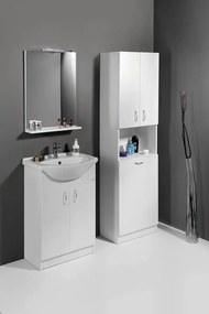 Aqualine Aqualine, SIMPLEX ECO vysoká skrinka s košom 50x180x30cm, SIME510