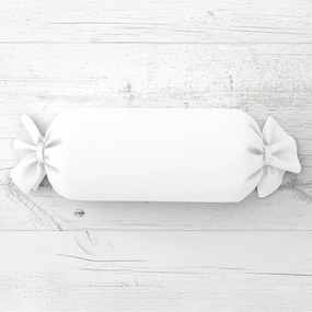 Biante Vankúš valec bonbon Rongo RG-031 Studený biely 15x80 cm
