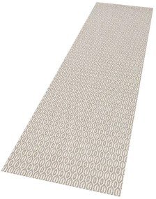 Sivý vonkajší koberec NORTHRUGS Coin, 80 x 200 cm