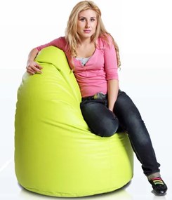 Sedací vak hruška Sako XL polyester TiaHome - olivová zelená