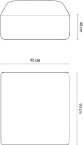 Zelená menčestrová podnožka Campi – Cosmopolitan Design