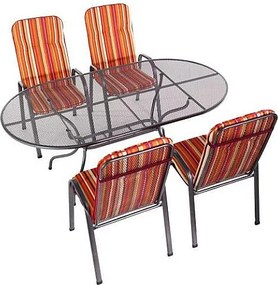 DEOKORK Kovový stôl oválny 190 x 105 cm