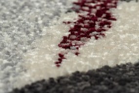 Koberec HEOS 78540 krém / bordo LÍSTIE DŽUNGĽA