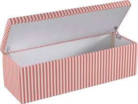Truhlica čalúnená farba produktu červená látka vzorované