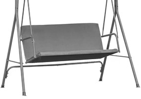 ModernHome Podpera sedadla pre záhradnú hojdačku 140 x 100 cm, šedá ModernHome