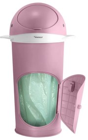 Ružový plastový odpadkový kôš na plienky 25 l Whale – Kindsgut